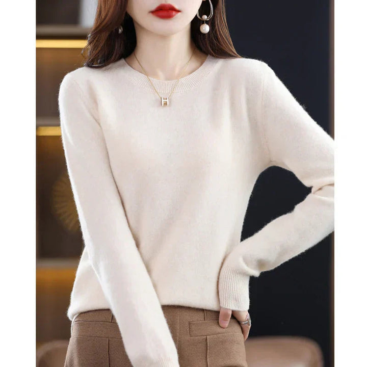 Poppy fine knit crew neck jumper – image 6