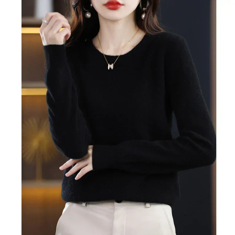 Poppy fine knit crew neck jumper – image 7