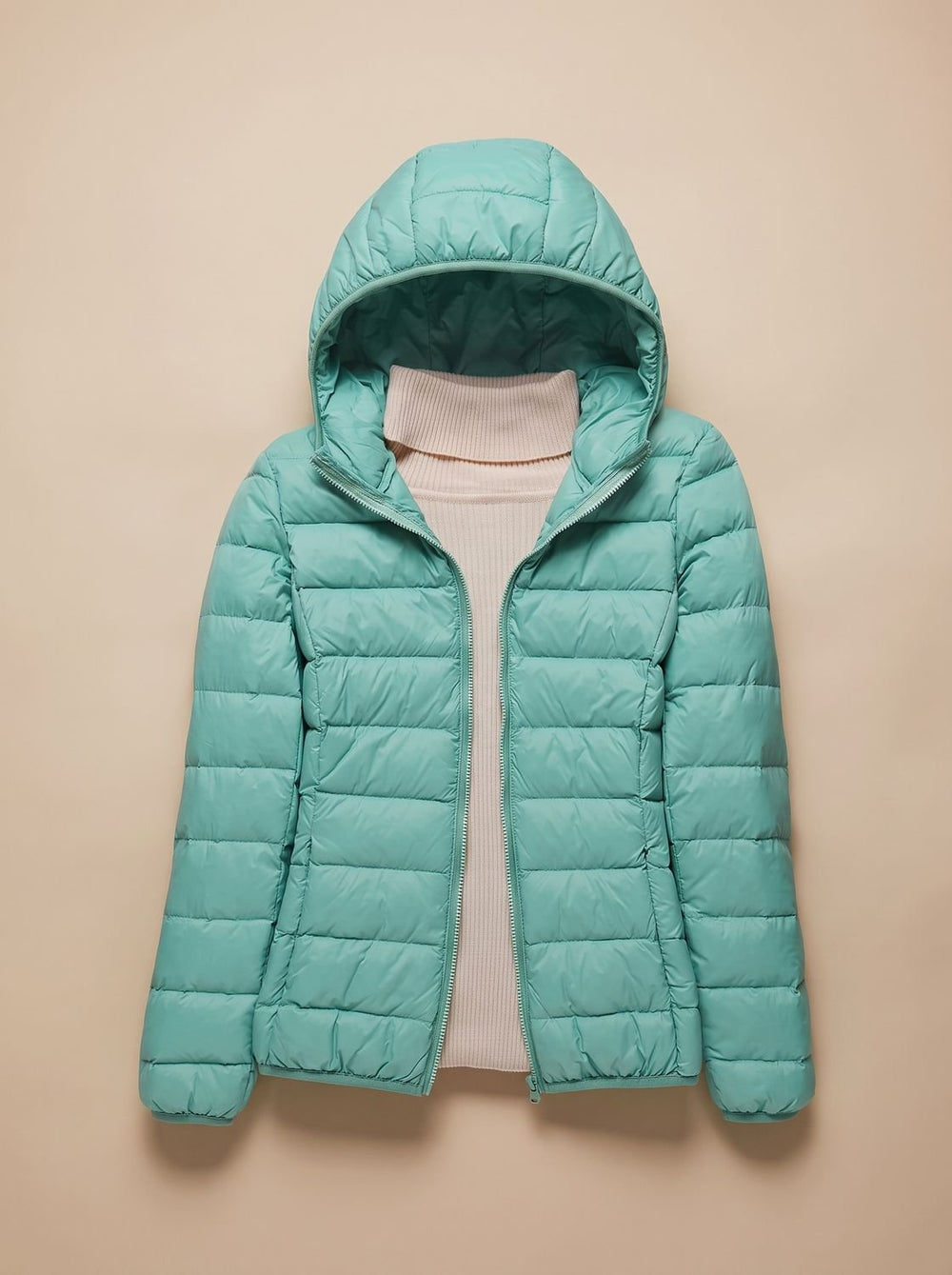 Nesta ultra light quilted hooded coat – image 2
