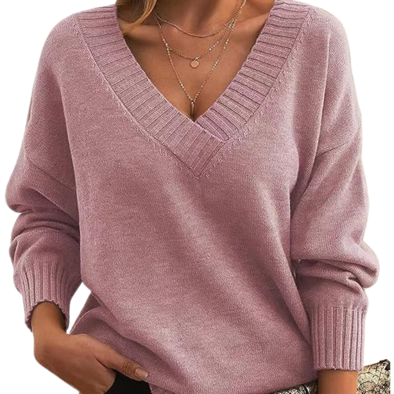 Jessamy V neck winter jumper – image 6