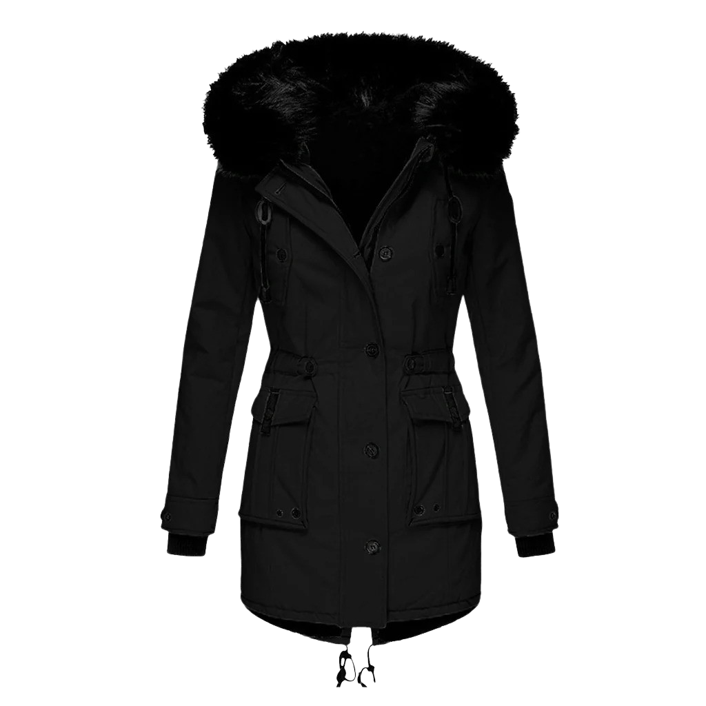 Katherine long padded hooded winter coat