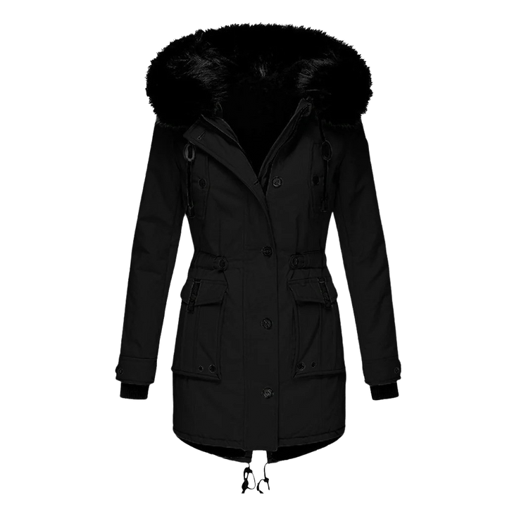 Katherine long padded hooded winter coat