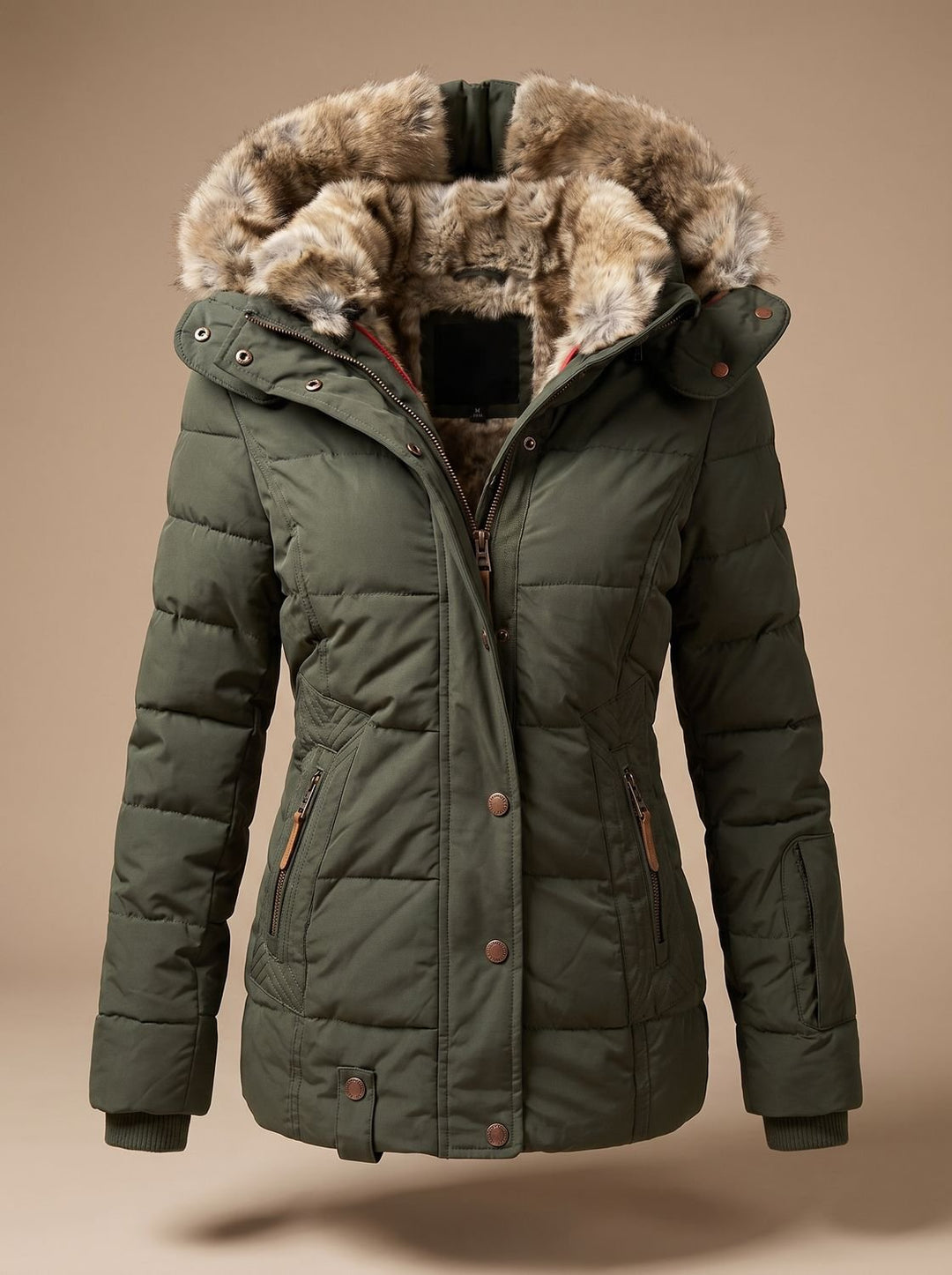 Meredith hooded quilted puffer coat
