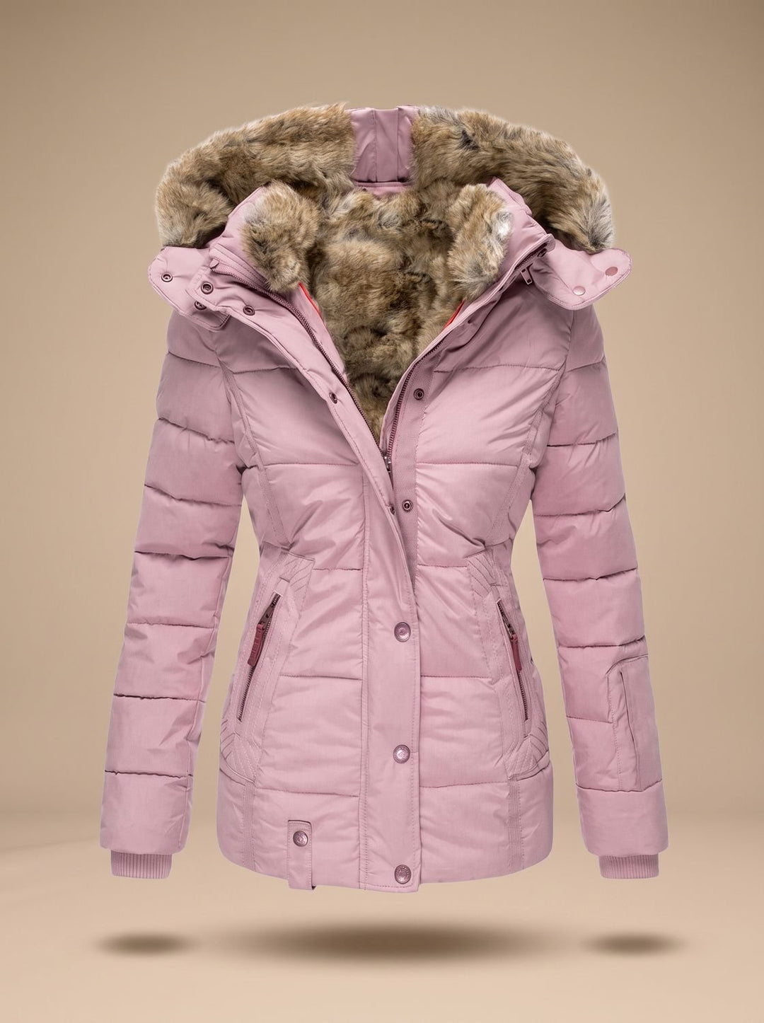 Meredith hooded quilted puffer coat – image 3