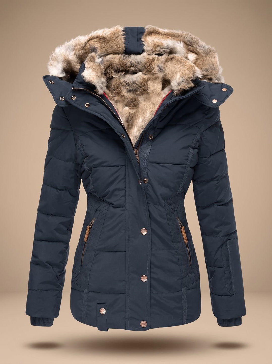 Meredith hooded quilted puffer coat – image 4