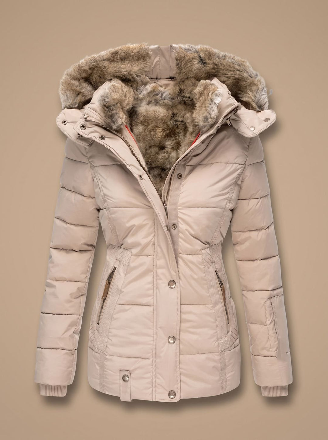 Meredith hooded quilted puffer coat – image 6