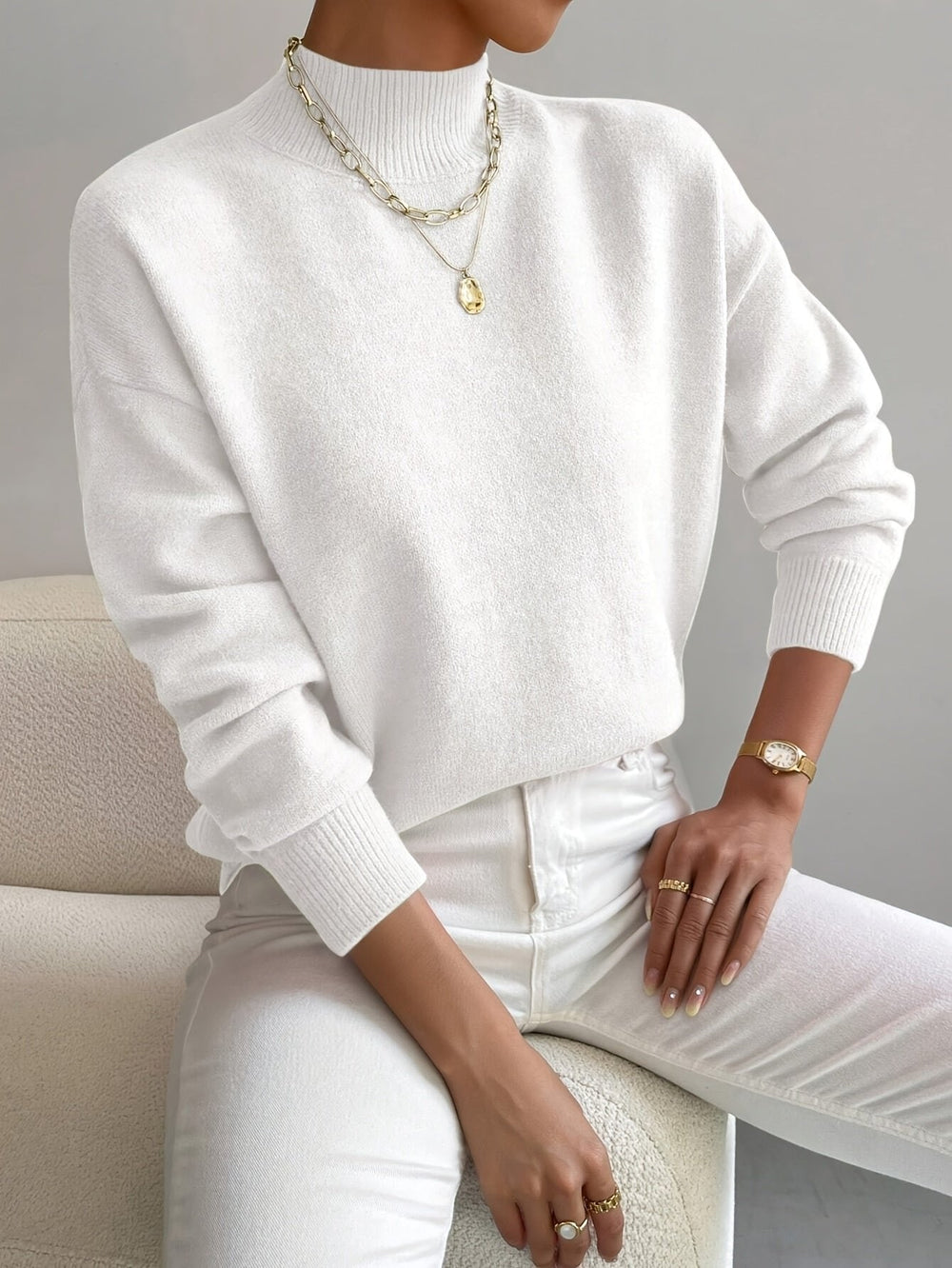 Rosie mock neck jumper – image 2