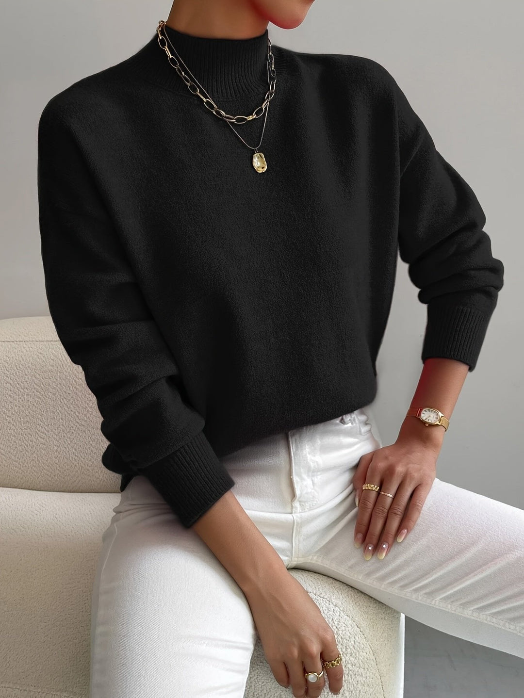 Rosie mock neck jumper – image 6