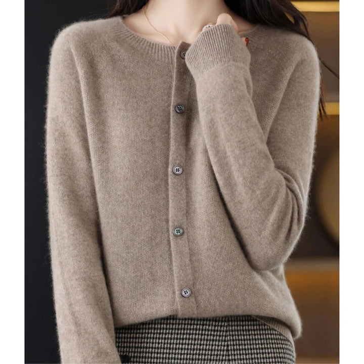 Odile round neck button cardigan – image 10