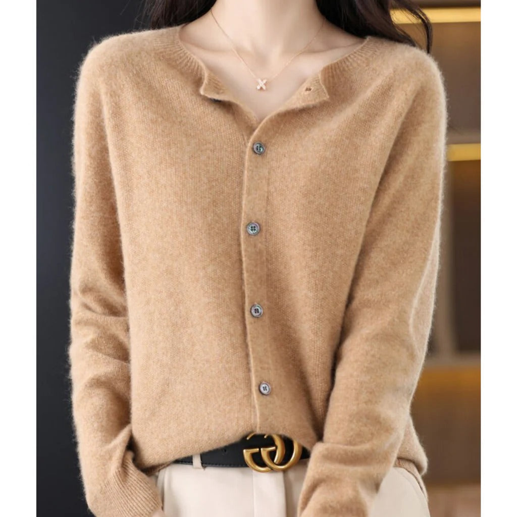 Odile round neck button cardigan – image 11