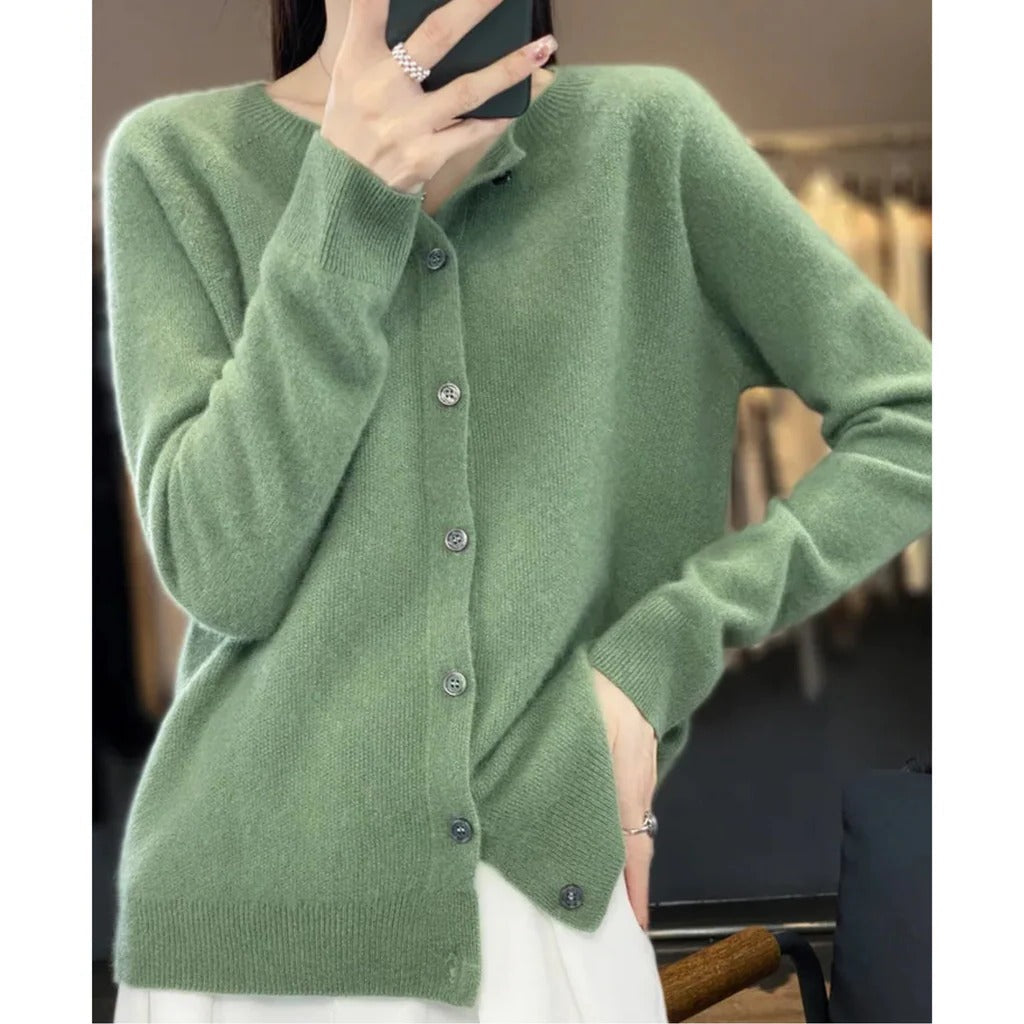 Odile round neck button cardigan – image 13