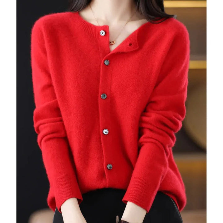 Odile round neck button cardigan – image 14