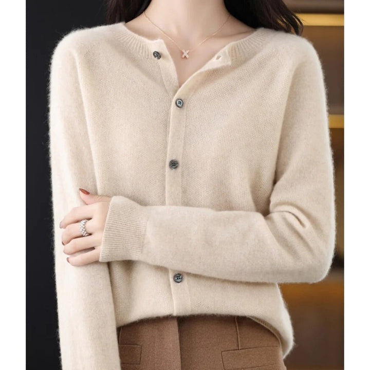 Odile round neck button cardigan – image 15