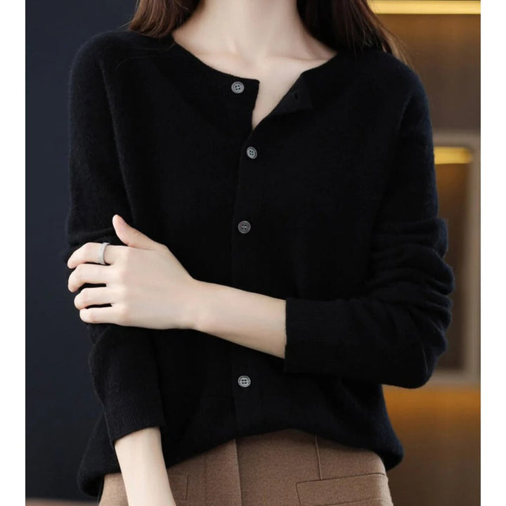 Odile round neck button cardigan – image 6
