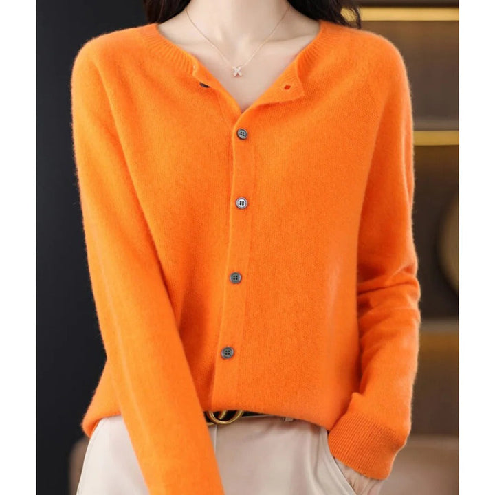 Odile round neck button cardigan – image 8