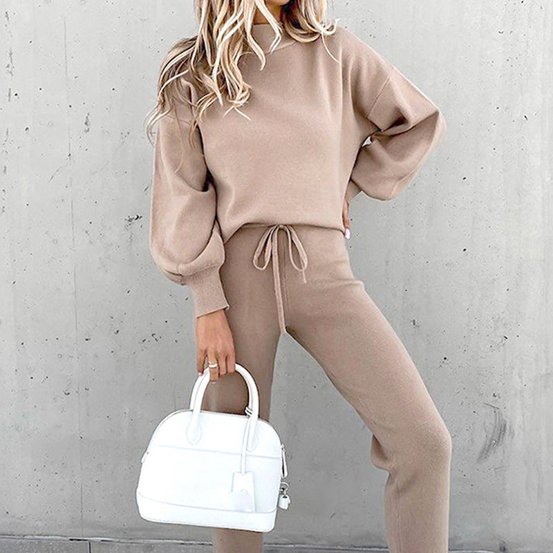 Sabina roll neck lounge set with high waist trousers – image 11