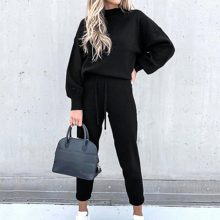Sabina roll neck lounge set with high waist trousers – image 12